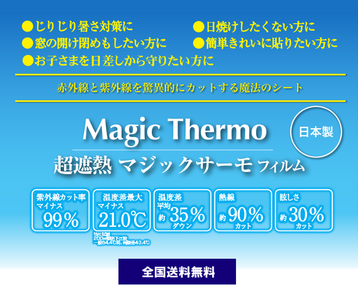 Magic Thermo (日本製) 超遮熱 マジックサーモフィルム